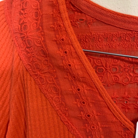 Free People Parisian Nights Top XS in Vermillion - Picture 9 of 12